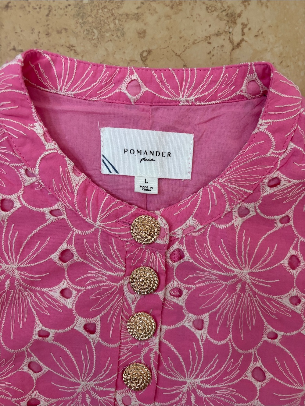 NWT Pomander Place Eyelet Samantha Dress, Large - Picture 6 of 12